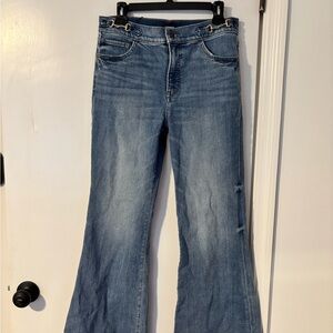 Express Light Blue Flare Jeans